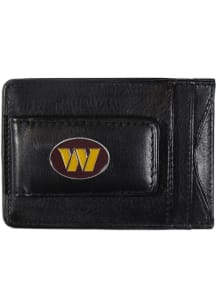 Washington Commanders Oval Logo Leather Mens Money Clip
