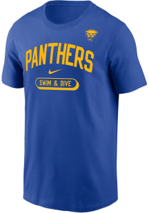 Nike Pitt Panthers Blue Mens Swim and Dive DriFIT Legend Short Sleeve T Shirt