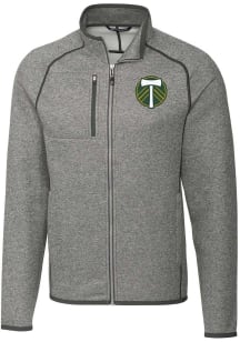 Cutter and Buck Portland Timbers Mens Grey Mainsail Medium Weight Jacket