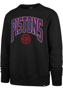 47 Detroit Pistons Mens Black Walk Tall 313 Long Sleeve Fashion Sweatshirt