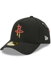 New Era Houston Rockets Mens Black 2026 NBA Draft 59FORTY A Frame Fitted Hat