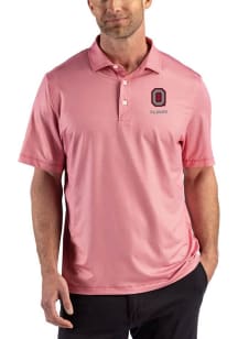 Cutter and Buck Ohio State Buckeyes Red Lattice Alumni Big and Tall Polo