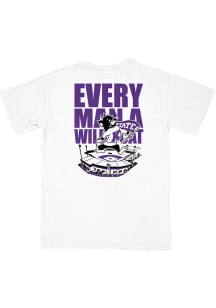 B-Unlimited K-State Wildcats White Baseball Mascot Short Sleeve T Shirt