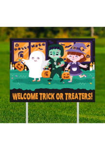 Michigan State Spartans Trick or Treaters Yard Sign - Green