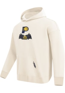 Pro Standard Indiana Pacers Mens White Fire and Roses Fashion Hood