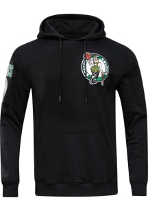 Pro Standard Boston Celtics Mens Black Classic Chenille Long Sleeve Hoodie