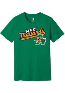Summit Sportswear Arkansas Travelers Kelly Green Mad Mallards Theme Night 2025 Short Sleeve T Shir..