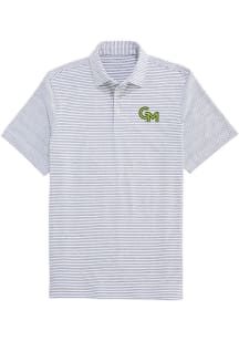 Vineyard Vines George Mason University Mens Grey Bradley Short Sleeve Fashion Polo
