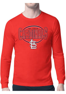 Starter St Louis Cardinals Red Team Track Long Sleeve T Shirt