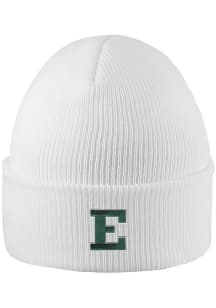 LogoFit Eastern Michigan Eagles White Northpole Cuffed Mens Knit Hat