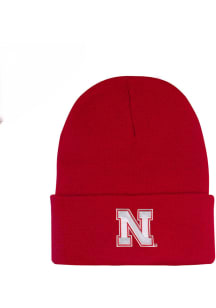 LogoFit Nebraska Cornhuskers Red Northpole Youth Cuffed Youth Knit Hat