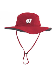 LogoFit Wisconsin Badgers Red Boonie Mens Bucket Hat