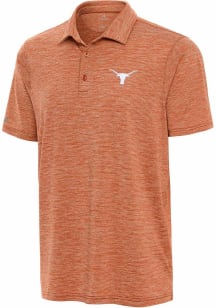 Antigua Texas Longhorns Mens Burnt Orange Sprout Short Sleeve Polo