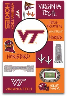 Virginia Tech Hokies College Garden Flag - Maroon
