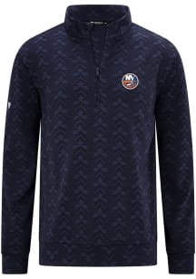 Levelwear New York Islanders Mens Navy Blue Chameleon 3D Embroidered Patch Pullover Jackets