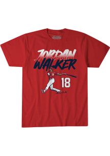 Jordan Walker St Louis Cardinals Red Home Run Derby 2026 Short Sleeve Fashion Player T Shirt