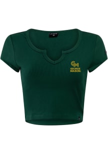 Hype and Vice George Mason University Womens Green Cali Short Sleeve T-Shirt