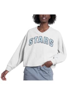Starter Dallas Stars Womens Grey Show Up Crew Sweatshirt