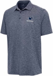 Antigua Penn State Nittany Lions Mens Navy Blue Baseball Par 3 Short Sleeve Polo