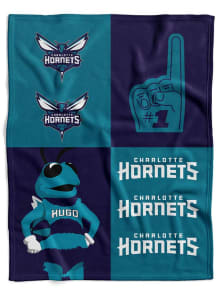 Charlotte Hornets Domino Swaddle Baby Blanket