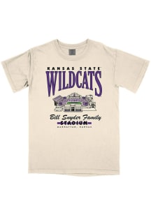 B-Unlimited K-State Wildcats Ivory Classic Football Stadium Short Sleeve T Shirt