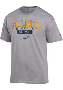 Champion Toledo Rockets Grey Pill Box Alumni Jersey Short Sleeve T Shirt