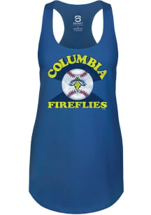 Summit Sportswear Columbia Fireflies Womens Blue Soft Arch Tank Top