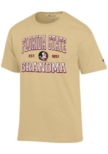 Champion Florida State Seminoles Gold Est. Date Grandma Jersey Short Sleeve T Shirt