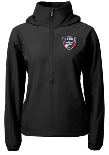 Cutter and Buck FC Dallas Womens Black Charter Eco Pullover