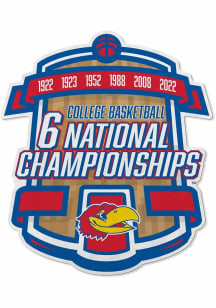 Kansas Jayhawks 6x Champs Sport Shape Pennant - Blue