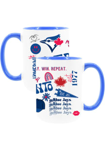 Toronto Blue Jays Loco 2 Pack Inner Color Ceramic Mug -
