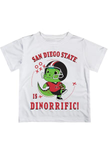 Vive La Fete San Diego State Aztecs Infant Dino-Riffic Short Sleeve T-Shirt White