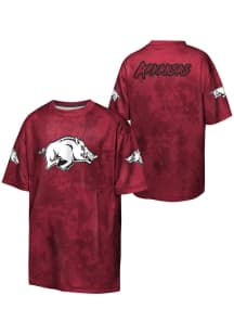 Arkansas Razorbacks Youth Cardinal Red Off-Side Short Sleeve T-Shirt