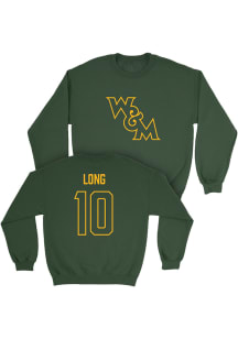 Marley Long  Campus Ink William & Mary Tribe Youth Green NIL Legacy Long Sleeve Crew Sweatshirt