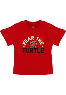 Maryland Terrapins Infant Team Chant Fear The Turtle Short Sleeve T-Shirt Red