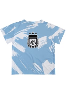 Vive La Fete Argentina National Team Toddler Light Blue Paint Brush Short Sleeve T-Shirt