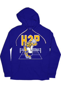 BreakingT Pitt Panthers Mens Blue Hail To Pitt Volleyball Roc Fashion Hood