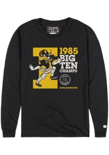 Homefield Iowa Hawkeyes Black Football 1985 Big Ten Champions Long Sleeve T Shirt