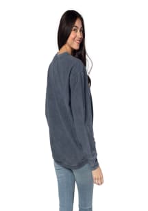 Arizona Wildcats Womens Navy Blue Corded Crew Sweatshirt