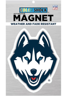UConn Huskies 6X6" Color Shock Car Magnet - Navy Blue