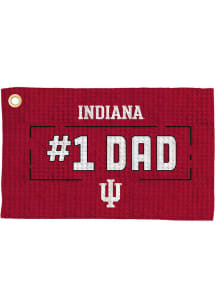 Indiana Hoosiers #1 Dad Waffle Golf Towel