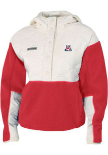 Columbia Arizona Wildcats Womens Red Cloud Point Fleece Light Weight Jacket