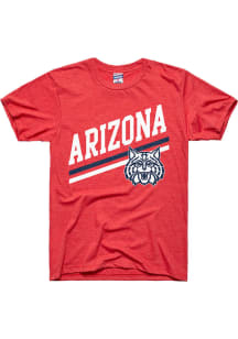 Charlie Hustle Arizona Wildcats Cardinal Red Sideline Short Sleeve Fashion T Shirt