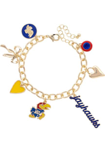 Kansas Jayhawks Enamel Icons Charm Womens Bracelet