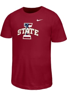 Nike Iowa State Cyclones Youth Red Patriotic Collection Short Sleeve T-Shirt