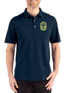 Cutter and Buck Nashville SC Mens Navy Blue Advantage Refresh Short Sleeve Polo