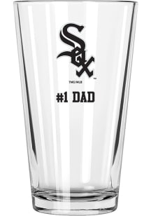 Chicago White Sox Dad 16oz Pint Glass - White
