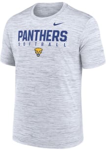 Nike Pitt Panthers White DriFit Softball Short Sleeve T Shirt