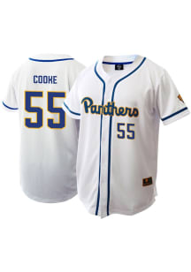 Jackson Cooke  Pitt Panthers Mens White NIL Baseball Jersey