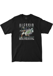 Alessio Milivojevic Michigan State Spartans Black Big Ten Media Days Custom Short Sleeve Player T..